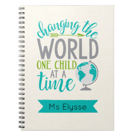 Motivatie Citaten Linen Notitieboek voor leraren