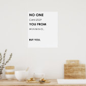 Motivatie Citaten over Succes en het winnen Poster (Keuken)