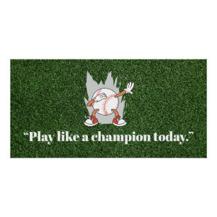 Motivatie citaten uit honkbal perfect poster