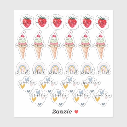 Motivatie citeert sticker van het plakboek Planner (Vel)