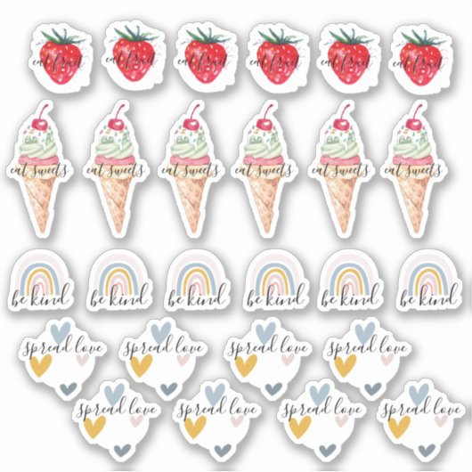 Motivatie citeert sticker van het plakboek Planner (Voorkant)