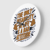 Motivatie citeert Wall Art Clock Grote Klok (Hoek)