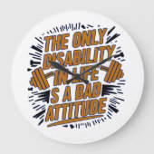 Motivatie citeert Wall Art Clock Grote Klok (Voorkant)