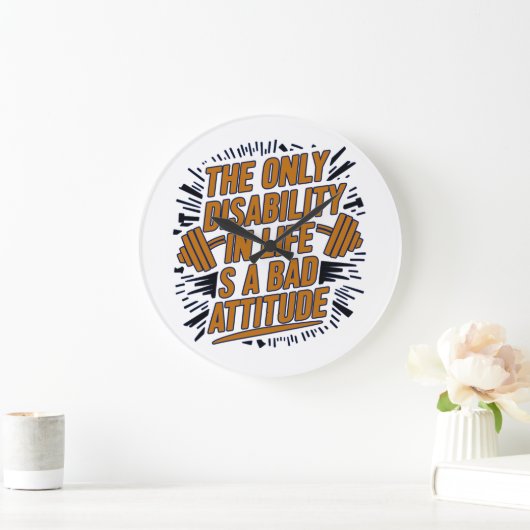 Motivatie citeert Wall Art Clock Grote Klok (Huis)