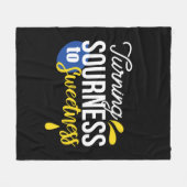 Motivatie Citroen Quote Van Zuur Naar Zoet Fleece Deken (Voorkant (Horizontaal))