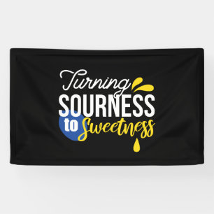 Motivatie Citroen Quote Van Zuur Naar Zoet Spandoek