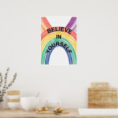Motivatie Classroom Poster Geloof in jezelf (Keuken)