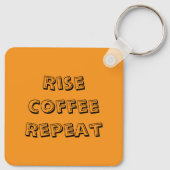 Motivatie Coffee Quote Sleutelhanger (Achterkant)