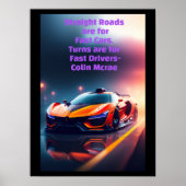 Motivatie Colin Mcrae Reight Roads Poster (Voorkant)