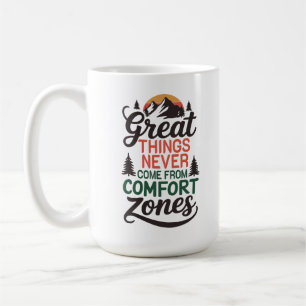Motivatie Comfort Zone Avontuur Koffiemok