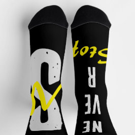 Motivatie Crew Socks Positieve Energie Streetwear Sokken