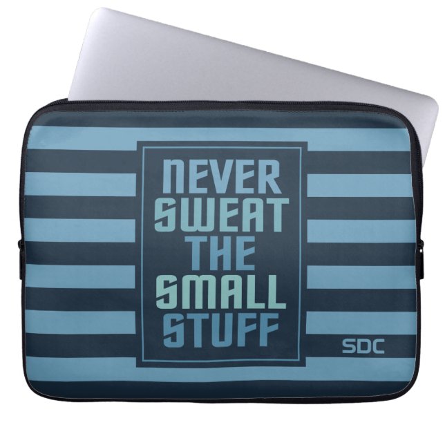 Motivatie custom monogram laptop mouwen sleeve (Voorkant)