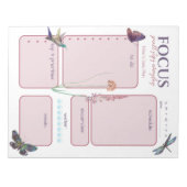 Motivatie Dagelijkse Planner Vlinder en Dragonfly Notitieblok (Voorkant)