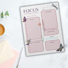 Motivatie Dagelijkse Planner Vlinder en Dragonfly Notitieblok