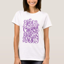 motivatie design T-shirt voor dames