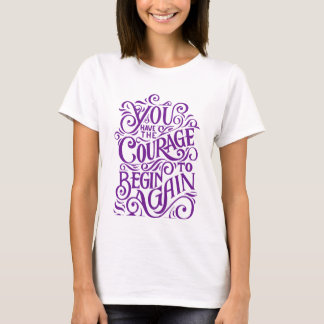 motivatie design T-shirt voor dames