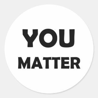 Motivatie design – You Matter Positive Ronde Sticker