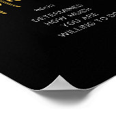 Motivatie die Citaat opbrengt Poster (Hoek)