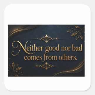 motivatie die je leven verandert vierkante sticker