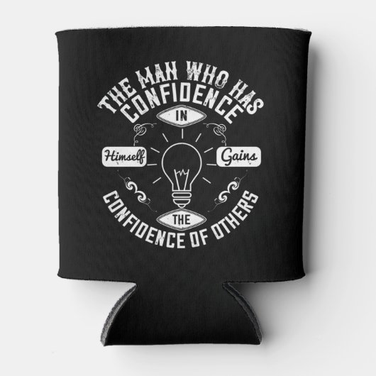 Motivatie die vertrouwen heeft in zichzelf blikjeskoeler (Voorkant)