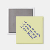 Motivatie DK Blauw genoeg sterke Loved Topography Magneet (Voorkant / Achterkant)