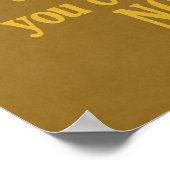 Motivatie "doe iets"Citaat poster (Hoek)