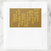 Motivatie "Doe iets"Citaat stickers (Tas)