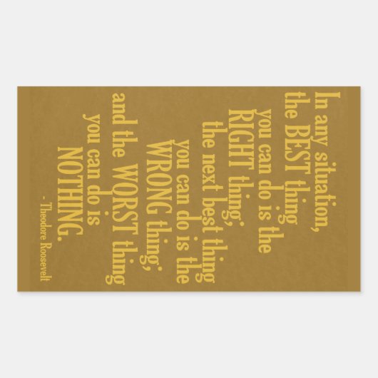 Motivatie "Doe iets"Citaat stickers (Voorkant)