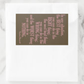 Motivatie "Doe iets"Citaat stickers (Tas)