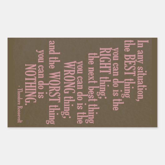 Motivatie "Doe iets"Citaat stickers (Voorkant)