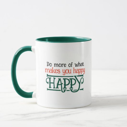Motivatie Doe meer van wat maakt u Happy Coffe Mok (Links)