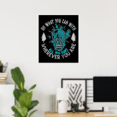 Motivatie - doe wat u kunt poster (Thuiskantoor)