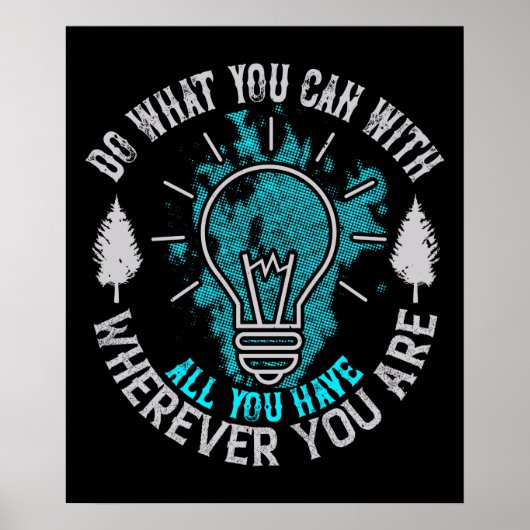Motivatie - doe wat u kunt poster (Voorkant)