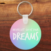 Motivatie doelen van droomvertrouwensattitude sleutelhanger (Voorkant)