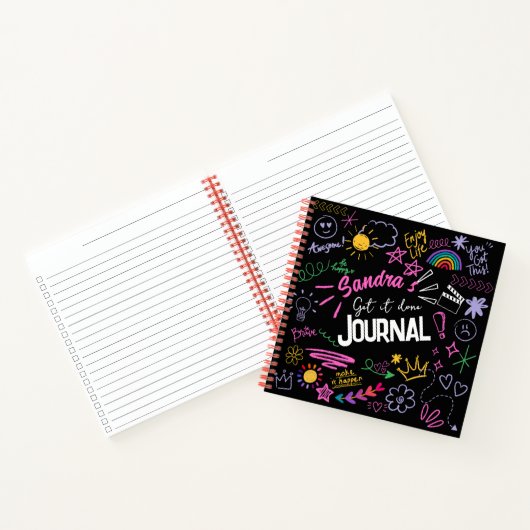 Motivatie Doodle Anti-Journal – Get IT Done Notitieboek (Binnen)