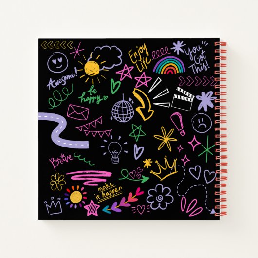 Motivatie Doodle Anti-Journal – Get IT Done Notitieboek (Achterkant)