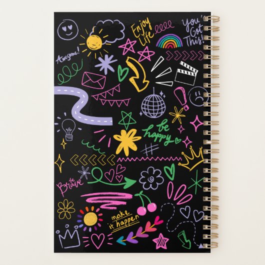 Motivatie Doodle Anti-Journal – Get IT Done Planner (Achterkant)