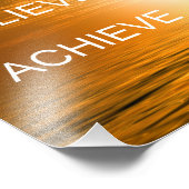 Motivatie droom, geloof, realiseer Inspirerend Foto Afdruk (Hoek)