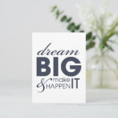 Motivatie droomwerksucces briefkaart (Staand voorkant)