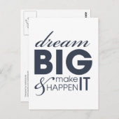 Motivatie droomwerksucces briefkaart (Voorkant / Achterkant)