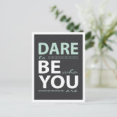 Motivatie durf je Briefkaart te zijn (Staand voorkant)