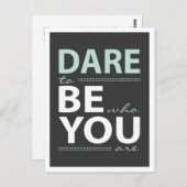 Motivatie durf je Briefkaart te zijn (Voorkant / Achterkant)