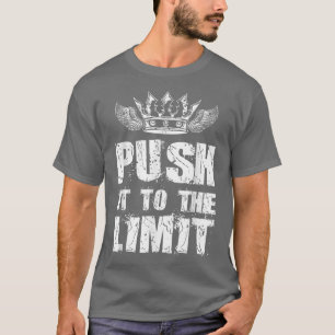 Motivatie duwt het aan de trein van de Spier van d T-shirt
