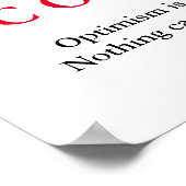 Motivatie Eagle Silhouet Vertrouwen Quote Poster (Hoek)