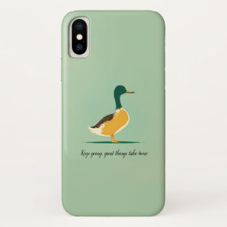 Motivatie, eenvoudige behuizing voor eenden Case-Mate iPhone case