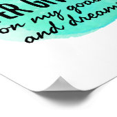 motivatie en bemoedigende koersen poster (Hoek)