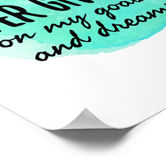 motivatie en bemoedigende koersen poster (Hoek)