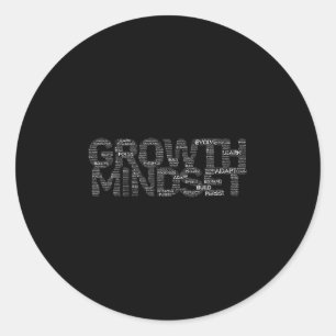 Motivatie en Inspiratie voor Vrouwen met Groei Min Ronde Sticker