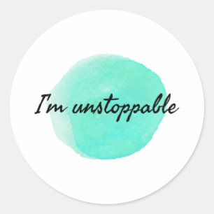 motivatie en inspirerend citaat voor succes. ronde sticker