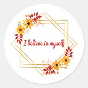 motivatie en inspirerend gezegde voor het leven ronde sticker